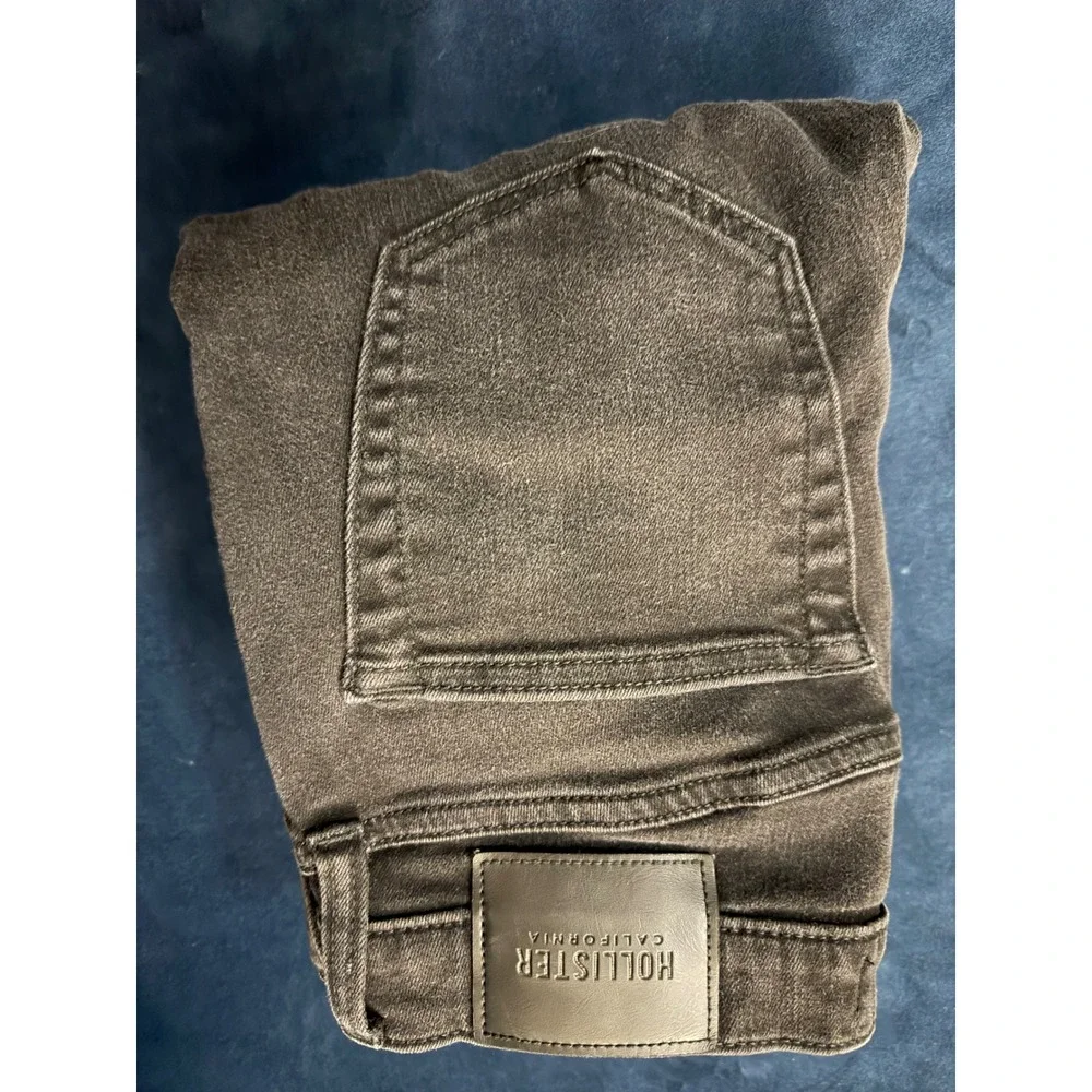Hollister Stacked Skinny JeansMens 30x30 BlackDistressed Advanced Stretch Ripped